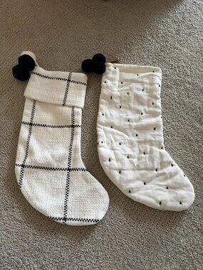 Hearth & Hand with Magnolia Set of 2 Christmas Stockings
